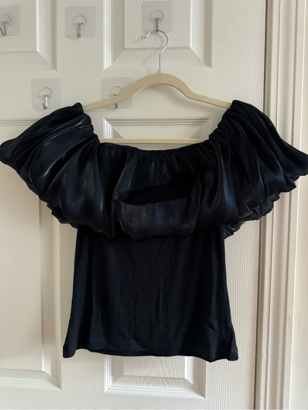 NWT ANTHROPOLOGIE Off-Shoulder Bubble Blouse M - Picture 2 of 10